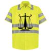 Men's High Visibility Safety Short Sleeve Work Shirt Thumbnail