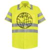 Men's High Visibility Safety Short Sleeve Work Shirt Thumbnail
