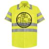 Men's High Visibility Safety Short Sleeve Work Shirt Thumbnail