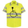 Men's High Visibility Safety Short Sleeve Work Shirt Thumbnail