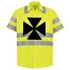 Men's High Visibility Safety Short Sleeve Work Shirt Thumbnail