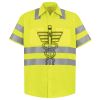 Men's High Visibility Safety Short Sleeve Work Shirt Thumbnail
