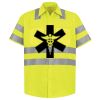 Men's High Visibility Safety Short Sleeve Work Shirt Thumbnail