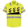 Men's High Visibility Safety Short Sleeve Work Shirt Thumbnail