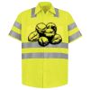 Men's High Visibility Safety Short Sleeve Work Shirt Thumbnail