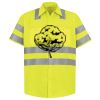 Men's High Visibility Safety Short Sleeve Work Shirt Thumbnail