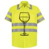 Men's High Visibility Safety Short Sleeve Work Shirt Thumbnail
