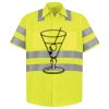Men's High Visibility Safety Short Sleeve Work Shirt Thumbnail