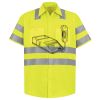 Men's High Visibility Safety Short Sleeve Work Shirt Thumbnail