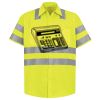 Men's High Visibility Safety Short Sleeve Work Shirt Thumbnail