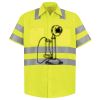 Men's High Visibility Safety Short Sleeve Work Shirt Thumbnail