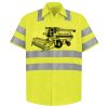 Men's High Visibility Safety Short Sleeve Work Shirt Thumbnail