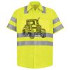 Men's High Visibility Safety Short Sleeve Work Shirt Thumbnail