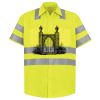 Men's High Visibility Safety Short Sleeve Work Shirt Thumbnail