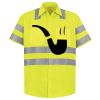 Men's High Visibility Safety Short Sleeve Work Shirt Thumbnail