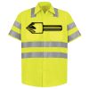 Men's High Visibility Safety Short Sleeve Work Shirt Thumbnail