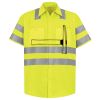 Men's High Visibility Safety Short Sleeve Work Shirt Thumbnail