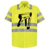 Men's High Visibility Safety Short Sleeve Work Shirt Thumbnail