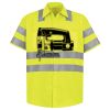 Men's High Visibility Safety Short Sleeve Work Shirt Thumbnail