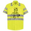Men's High Visibility Safety Short Sleeve Work Shirt Thumbnail