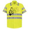 Men's High Visibility Safety Short Sleeve Work Shirt Thumbnail
