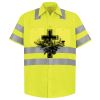 Men's High Visibility Safety Short Sleeve Work Shirt Thumbnail
