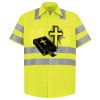 Men's High Visibility Safety Short Sleeve Work Shirt Thumbnail