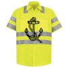 Men's High Visibility Safety Short Sleeve Work Shirt Thumbnail