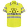Men's High Visibility Safety Short Sleeve Work Shirt Thumbnail