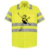 Men's High Visibility Safety Short Sleeve Work Shirt Thumbnail