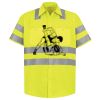 Men's High Visibility Safety Short Sleeve Work Shirt Thumbnail