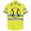 Men's High Visibility Safety Short Sleeve Work Shirt Thumbnail