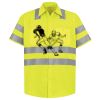 Men's High Visibility Safety Short Sleeve Work Shirt Thumbnail