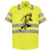 Men's High Visibility Safety Short Sleeve Work Shirt Thumbnail
