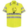 Men's High Visibility Safety Short Sleeve Work Shirt Thumbnail