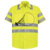 Men's High Visibility Safety Short Sleeve Work Shirt Thumbnail