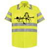 Men's High Visibility Safety Short Sleeve Work Shirt Thumbnail