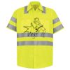 Men's High Visibility Safety Short Sleeve Work Shirt Thumbnail