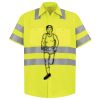 Men's High Visibility Safety Short Sleeve Work Shirt Thumbnail