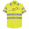 Men's High Visibility Safety Short Sleeve Work Shirt Thumbnail