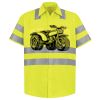 Men's High Visibility Safety Short Sleeve Work Shirt Thumbnail