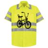 Men's High Visibility Safety Short Sleeve Work Shirt Thumbnail
