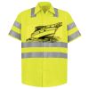 Men's High Visibility Safety Short Sleeve Work Shirt Thumbnail