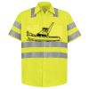 Men's High Visibility Safety Short Sleeve Work Shirt Thumbnail
