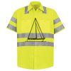 Men's High Visibility Safety Short Sleeve Work Shirt Thumbnail