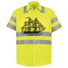 Men's High Visibility Safety Short Sleeve Work Shirt Thumbnail