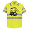 Men's High Visibility Safety Short Sleeve Work Shirt Thumbnail
