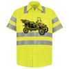 Men's High Visibility Safety Short Sleeve Work Shirt Thumbnail