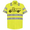 Men's High Visibility Safety Short Sleeve Work Shirt Thumbnail