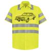 Men's High Visibility Safety Short Sleeve Work Shirt Thumbnail